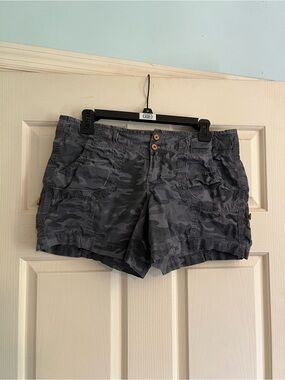 OP Women's Gray Camo Cargo Shorts